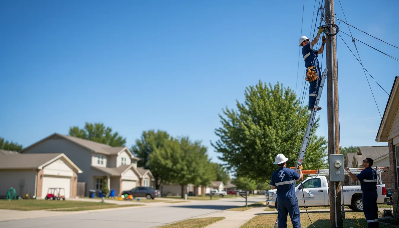Residential electrician providing installation services in Martelle, IA